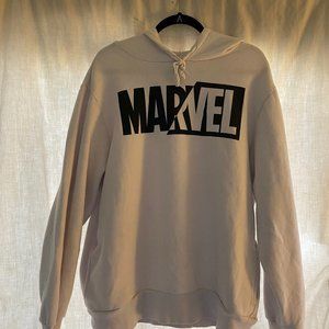 Marvel white hooded sweatshirt